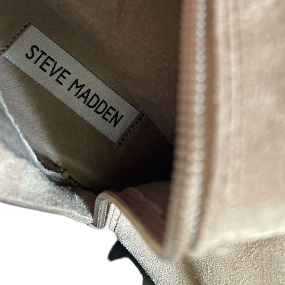 NWOB Steve Madden Hansil over the knee leather tan boots lace 9 - Picture 10 of 11